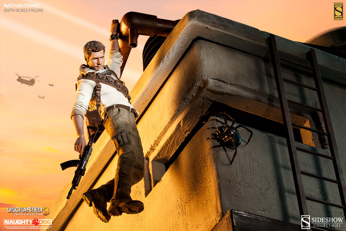Uncharted 3 PS3 Drake's Deception SideShow Collectibles Nathan Drake Figure